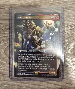Vivi Ornitier Final Fantasy Magic the Gathering MTG 321 FULL ART BORDERLESS MYTH - Image 1