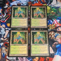 4× MTG Elfhame Palace Eng Magic the Gathering Invasion OG Karte Playset - Image 2