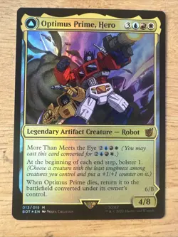 MTG Universes Beyond Transformers #013 Optimus Prime, Hero / Autobot Leader Foil - Image 1