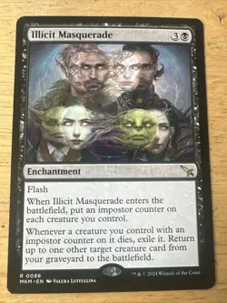 NM Illicit Masquerade, MTG, Murders at Karlov Manor, Magic the Gathering, 88 - Image 1