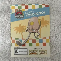 Exclusive Pokemon Worlds Anaheim 2025 Toedscool Code Scarlet or Violet Game - Image 1