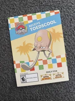 Exclusive Pokemon Worlds Anaheim 2025 Toedscool Code Scarlet or Violet Game - Image 1