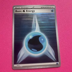 POKEMON TCG - WATER ENERGY 019 - HORIZONTAL HOLO RARE - BLACK BOLT/WHITE FARE - Image 1