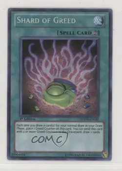 Shard of Greed 1st Ed. YuGiOh Photon Shockwave #PHSW-EN057 - Image 1