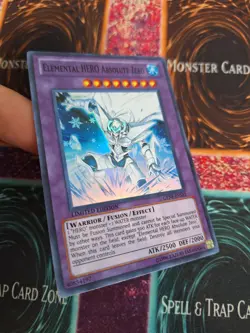Yugioh Elemental Hero Absolute Zero GENF-ENSE1 Super Rare Limited Near Mint - Image 2