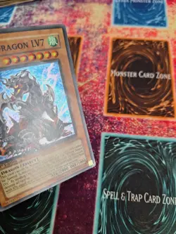 Yugioh Armed Dragon LV7 DP2-EN012 Super Rare 1st Edition Moderately Played - Image 3