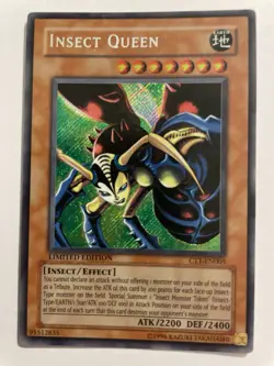 Insect Queen - 2004 Collector's Tins - CT1-EN005 Limited Secret Rare MP Yugioh - Image 1