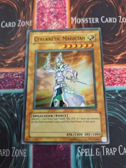 Yugioh Cybernetic Magician CRV-EN016 Super Rare Unlimited Lightly Played Faded - Image 1