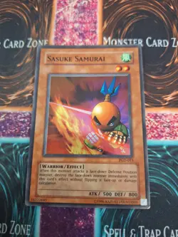 Yugioh Sasuke Samurai PGD-015 Super Rare Unlimited Heavily Played - Image 1