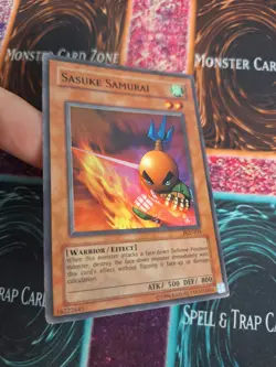 Yugioh Sasuke Samurai PGD-015 Super Rare Unlimited Heavily Played - Image 2