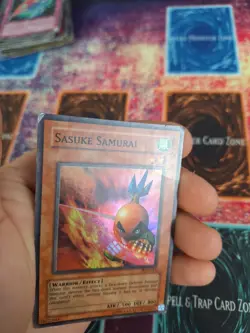 Yugioh Sasuke Samurai PGD-015 Super Rare Unlimited Heavily Played - Image 4