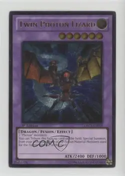 Twin Photon Lizard (Ultimate Rare) 1st Ed. YuGiOh Order of Chaos #ORCS-EN039 - Image 1