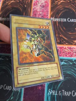 Yugioh Elemental HERO Sparkman YSD-ENS01 Ultra Rare Limited Moderately Played - Image 2