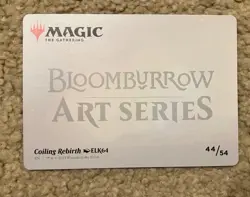 MTG Magic The Gathering Bloomburrow Art Series Coiling Rebirth card ELK64 44/54 - Image 2
