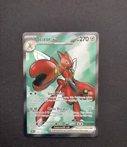 ✨POKEMON SCIZOR NM CARD✨ FULL ART Ultra Rare 195/162✨TEMPORAL FORCES✨COLLECTION - Image 1