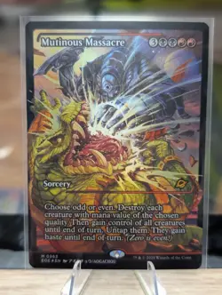 MTG, Mutinous Massacre #363 Showcase, Edge of Eternities, Mythic Rare, Foil - Image 1