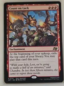 Count on Luck - R 0118 MTG Aetherdrift DFT - Image 1