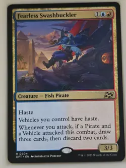 Fearless Swashbuckler - R 0204 MTG Aetherdrift DFT - Image 1