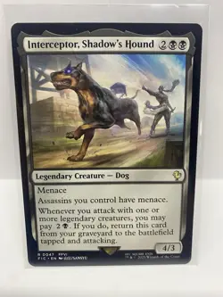 NM Interceptor, Shadow's Hound, MTG, Final Fantasy Commander, Magic, 47 - Image 1