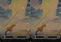 MTG - 2x Plains *Galaxy Foil* Edge of Eternities Set N/M Basic Land 367 - Image 1