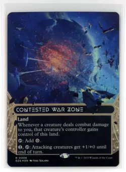MtG EoS Contested War Zone #8 Borderless FOIL - Image 1
