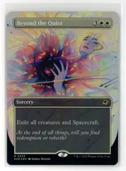 MtG EoE Beyond the Quiet #303 Borderless FOIL - Image 1