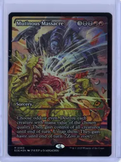 MtG EoE Mutinous Massacre #363 Showcase Foil English - Image 1