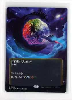 MtG EoS Crystal Quarry #55 Borderless/ Poster Non-Foil - Image 1