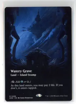 MtG EoE Watery Grave #286 Borderless Non-Foil - Image 1