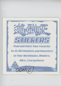 King of Yamimakai Topps YuGiOh Sticker Collection #38 2002 - Image 2