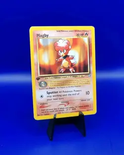 Magby 23/111 1st Edition Non Holo Rare Neo Genesis Pokemon Card WOTC TCG 2000 - Image 2