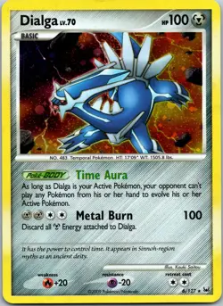 Pokemon TCG Dialga 6/127 Platinum Base Set Holo Rare Card LP 2009 - Image 1