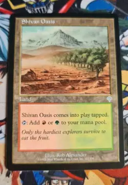 MTG Shivan Oasis 🇬🇧 Nm Card Magic the Gathering Invasion OG Card - Image 1
