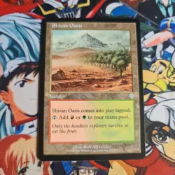 MTG Shivan Oasis 🇬🇧 Nm Card Magic the Gathering Invasion OG Card - Image 2