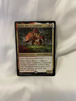 MTG - MABEL, HEIR TO CRAGFLAME - Bloomburrow RARE 0224 - Image 1