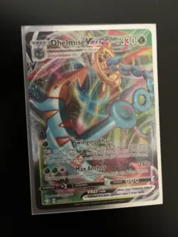 Pokemon TCG Shining Fates Dhelmise VMAX Ultra Rare Holo Card 010/072 2021 - Image 1