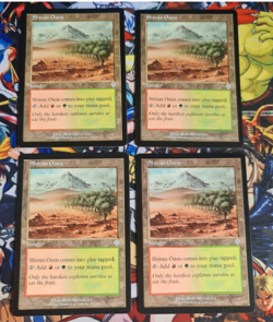 4× MTG Shivan Oasis Eng Magic the Gathering Invasion OG Card Playset - Image 1