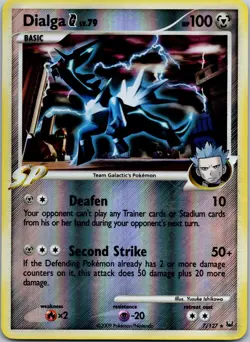 Dialga G 7/127 Platinum Reverse Holo Rare Pokemon Card TCG LP - Image 1