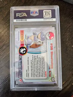 1999 TOPPS POKEMON TV BLASTOISE #9 FOIL CARD PSA 10 GEM MINT - Image 2