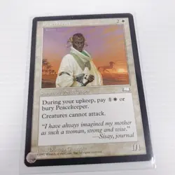 D Mtg English Peacekeeper Magic The Gathering Trading Card Toy Retro Rare - Image 1