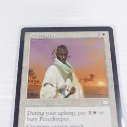 D Mtg English Peacekeeper Magic The Gathering Trading Card Toy Retro Rare - Image 2