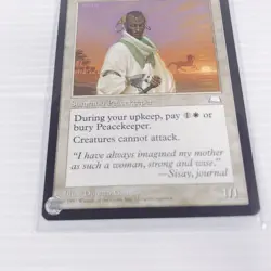 D Mtg English Peacekeeper Magic The Gathering Trading Card Toy Retro Rare - Image 3
