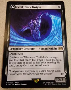 Cecil, Dark Knight - #091 Regular - Final Fantasy - Mtg - Image 1
