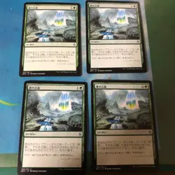 Forest Divination Japan Edition 4-Piece Set Mtg Magic The Gathering - Image 1