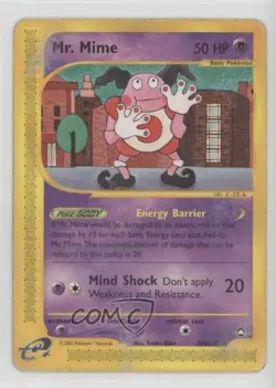 Mr Mime Pokemon e-Card Series Aquapolis #95b 2002 READ - Image 1