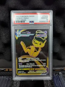 Pokemon SWSH Lost Origin Mew VMAX Trainer Gallery 2022 TG30/TG30 PSA 10 - Image 1