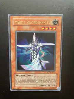 Yugioh Mystic Swordsman LV4 SOD-EN012 Unlimited Edition Ultra Rare HP - Image 1