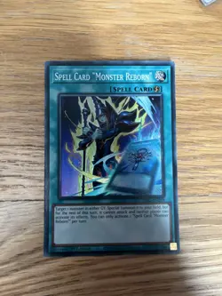 INFO-EN099 Spell Card ''Monster Reborn'' Super Rare 1st Edition YuGiOh Card - Image 4