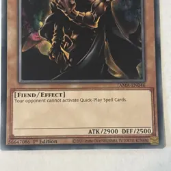 Yugioh Invader of Darkness TAMA-EN046 Secret Rare 25th Anniversary [Near Mint] - Image 3