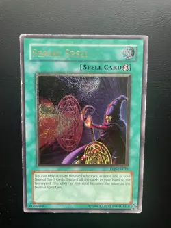 Yugioh Serial Spell RDS-EN037 Ultimate Rare Unlimited Edition Damaged - Image 1